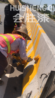 防撞墻反光漆出現(xiàn)”魚眼”腫么辦？